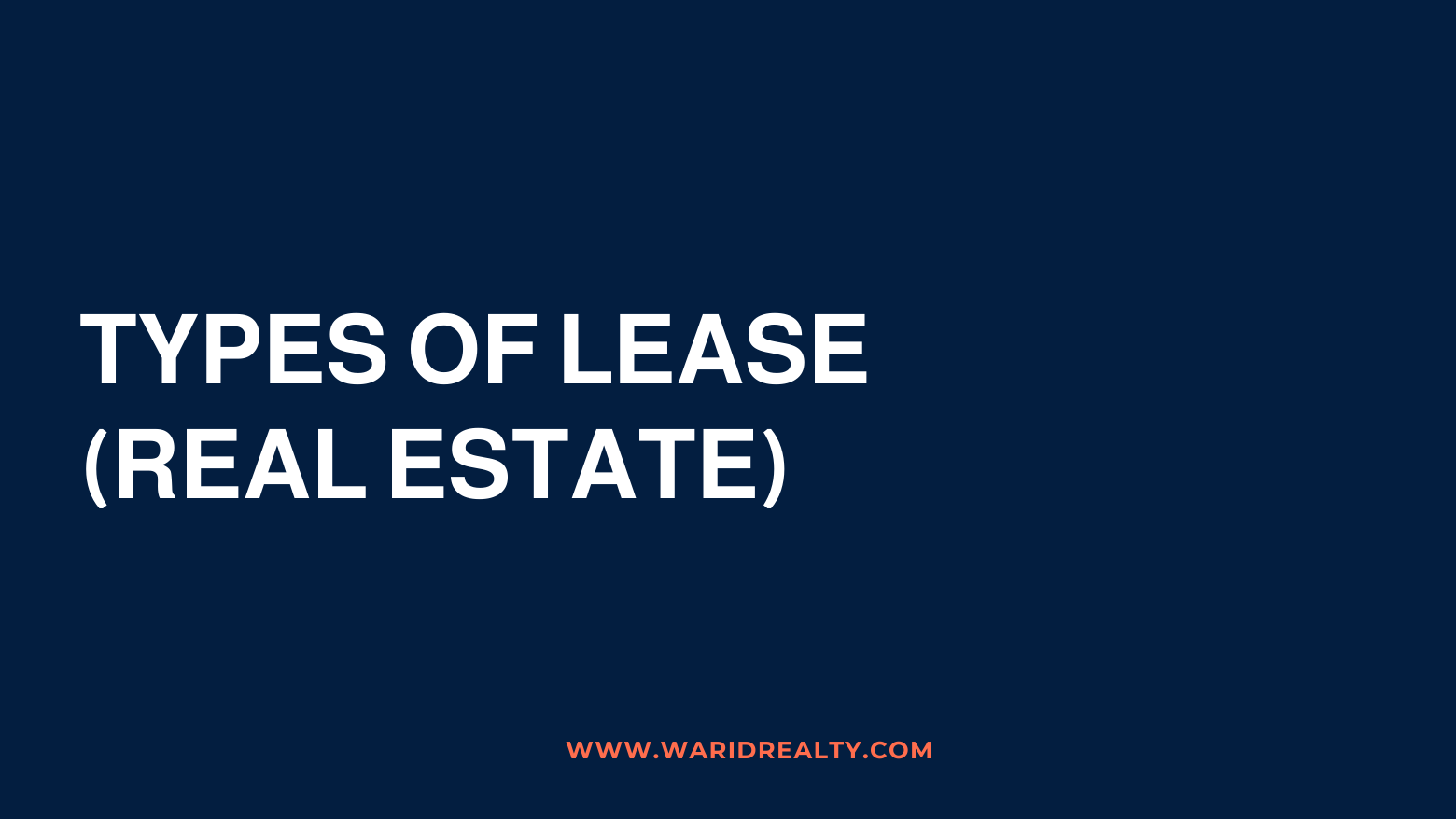 types of lease