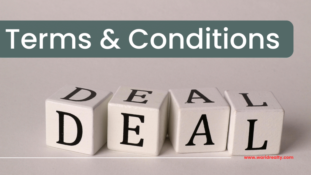 Terms and conditions of lease