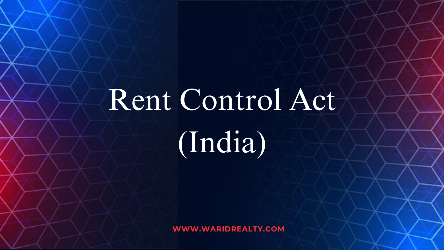 Rent control act
