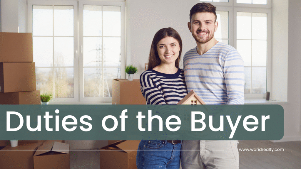 Duties of Buyer in Real estate