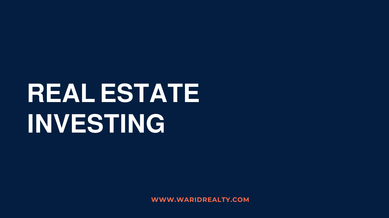 Real Estate Investing
