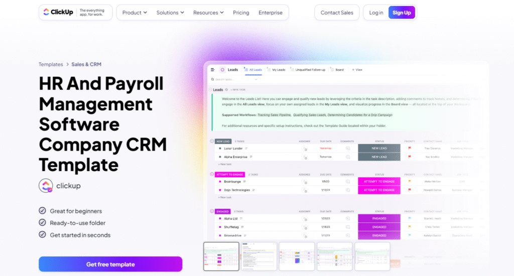 ClickUp: Best for customizable solutions