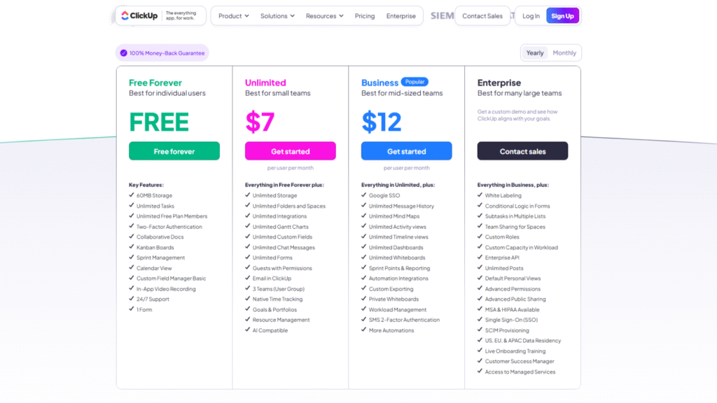 ClickUp Costs