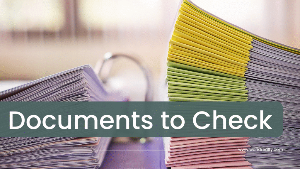 List of Documents Buyers Should Check Before Purchase