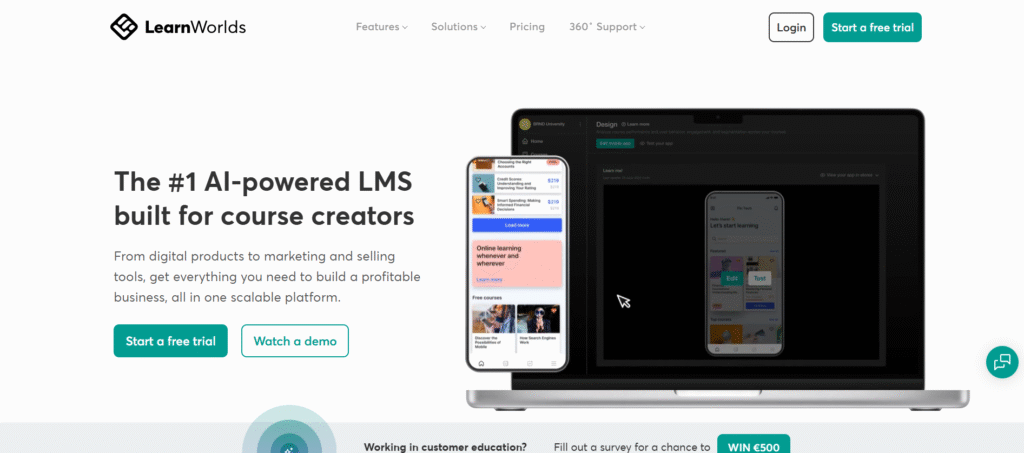 LearnWorlds online courses