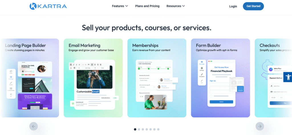 Kartra landing page templates