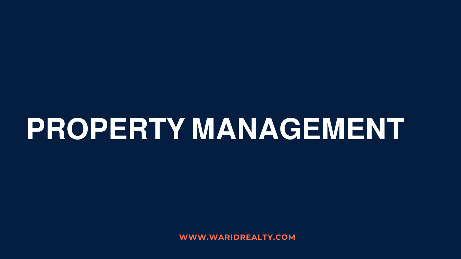 Property management