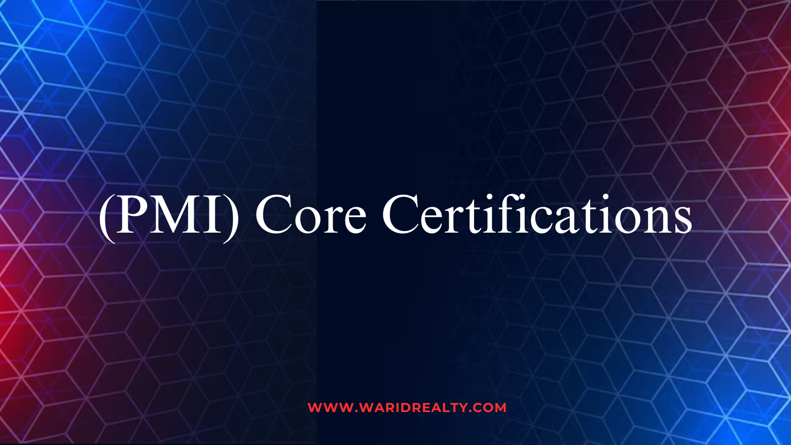 PMI Core Certifications