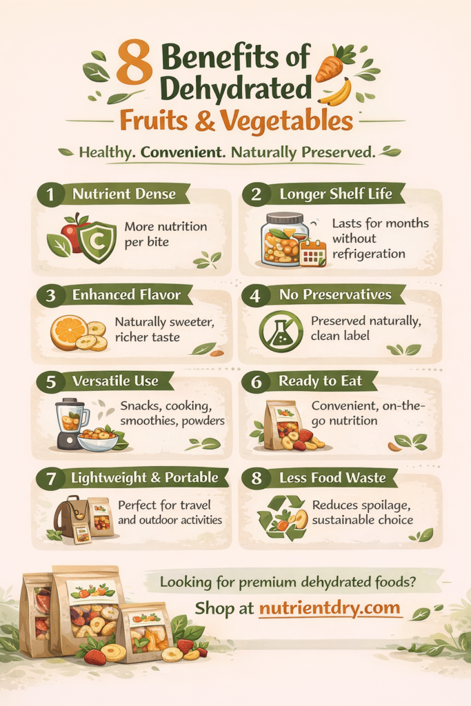 benefits of dehydrated fruits and vegetables