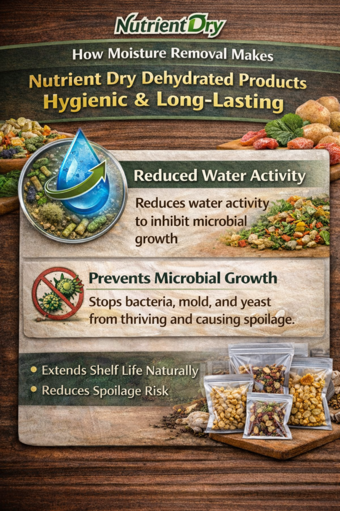 How Moisture Removal Makes Nutrient Dry Dehydrated Products Hygienic & Long-Lasting