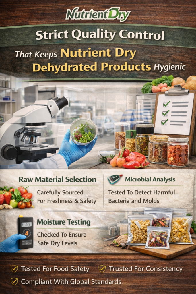 Strict Quality Control That Keeps Nutrient Dry Dehydrated Products Hygienic