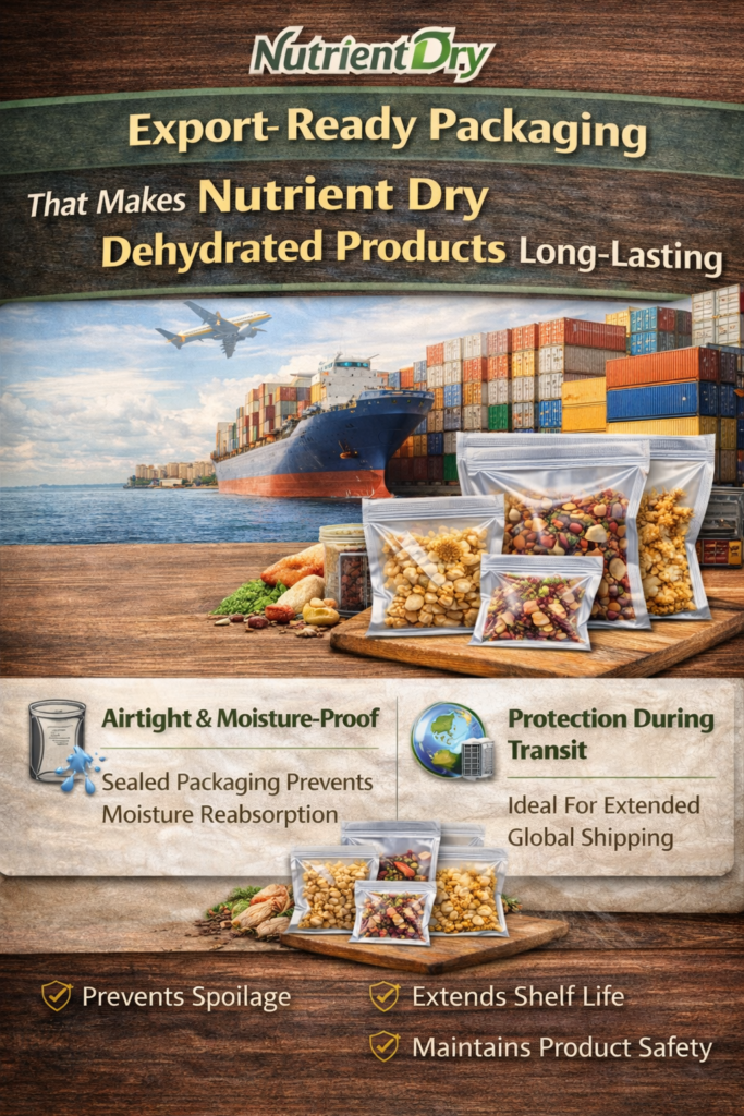 Export-Ready Packaging That Makes Nutrient Dry Dehydrated Products Long-Lasting